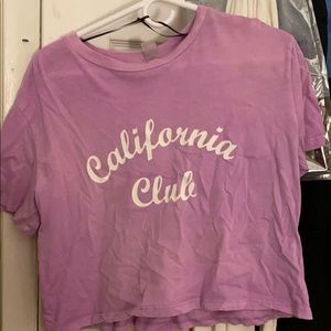 California club pink crop top